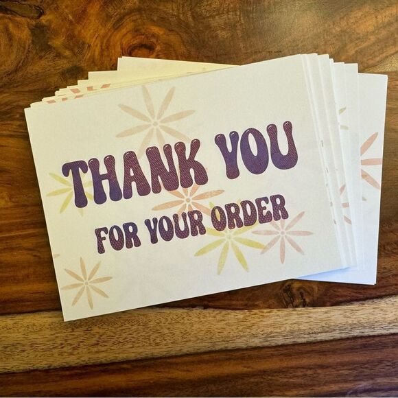 Pack of 60 Thank You Notes Thank You Card for Seller Reseller Gift Handc… - Picture 1 of 4